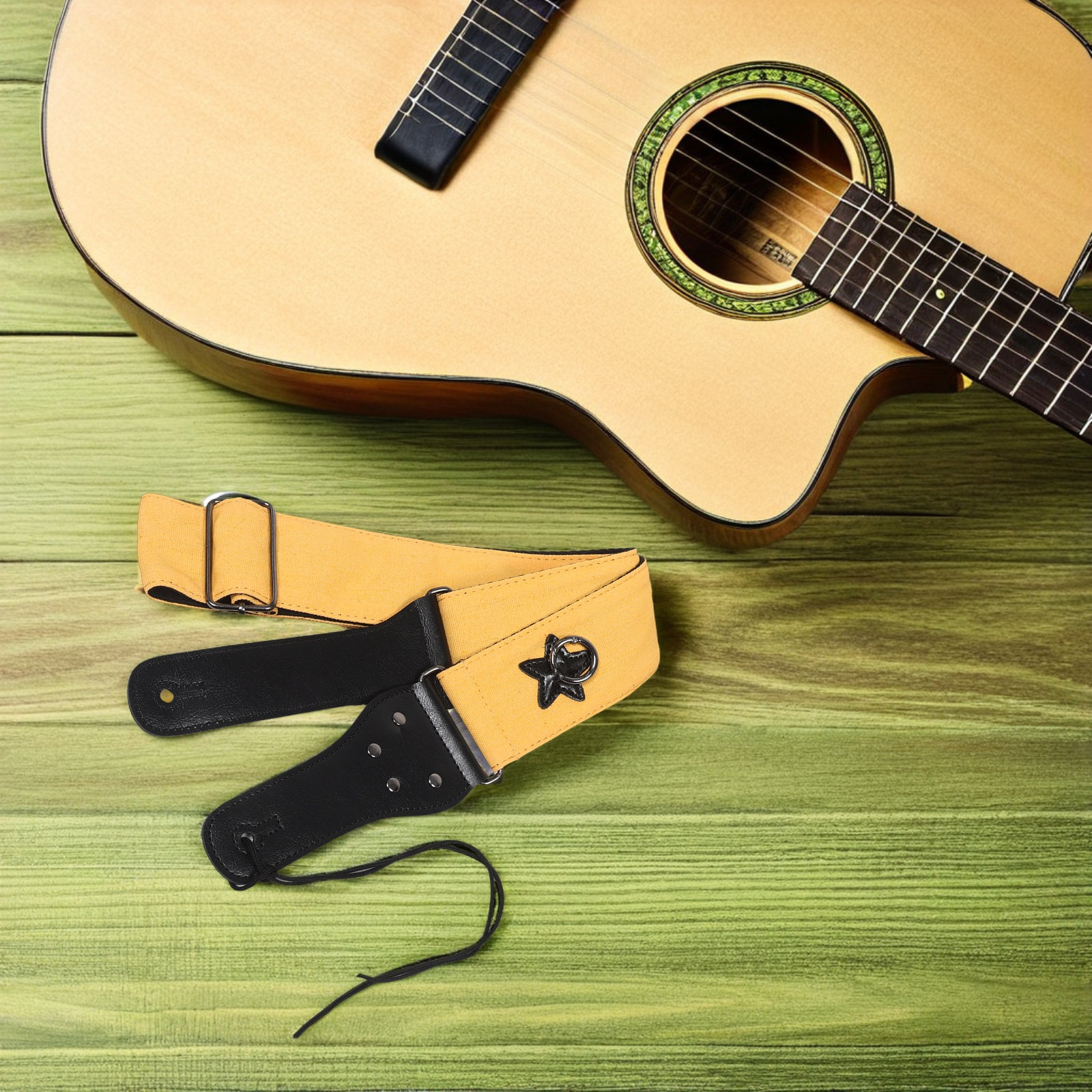 Guitar Strap Padded - Double Layer Wide Guitar Strap for