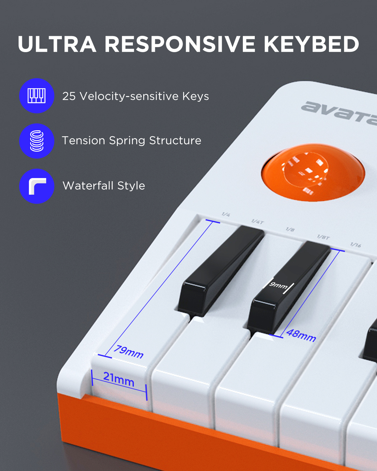 EMK-25 Wireless Midi Keyboard  - Midi Controller Pad のレビューと価格