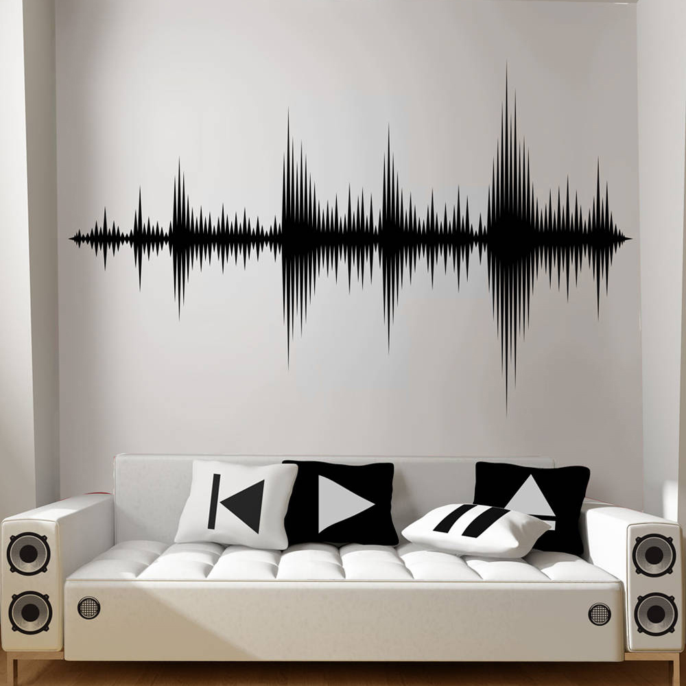 Audio Wave Wall Decal Sound Wa - Audio Music Remover のレビューと価格