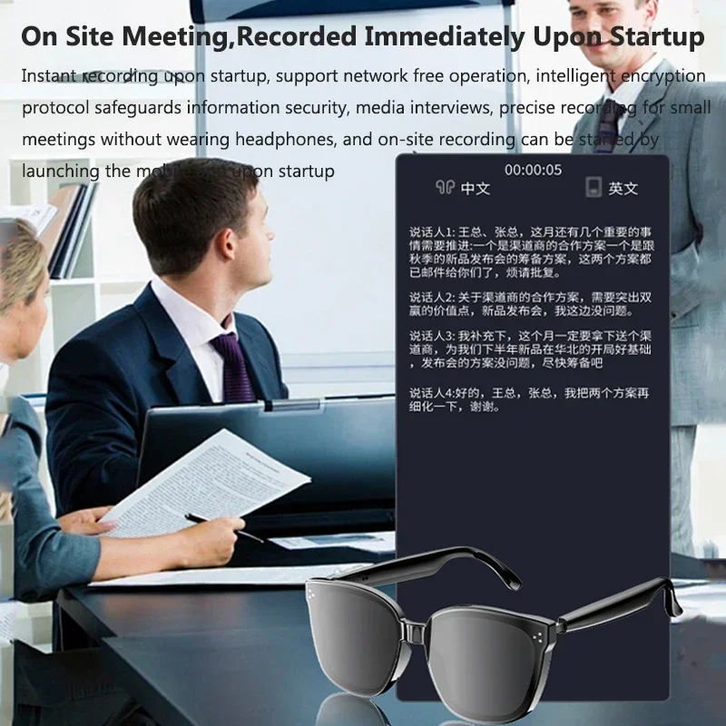 AI Translation Glasses Smart S - Audio Music Arabic のレビューと価格