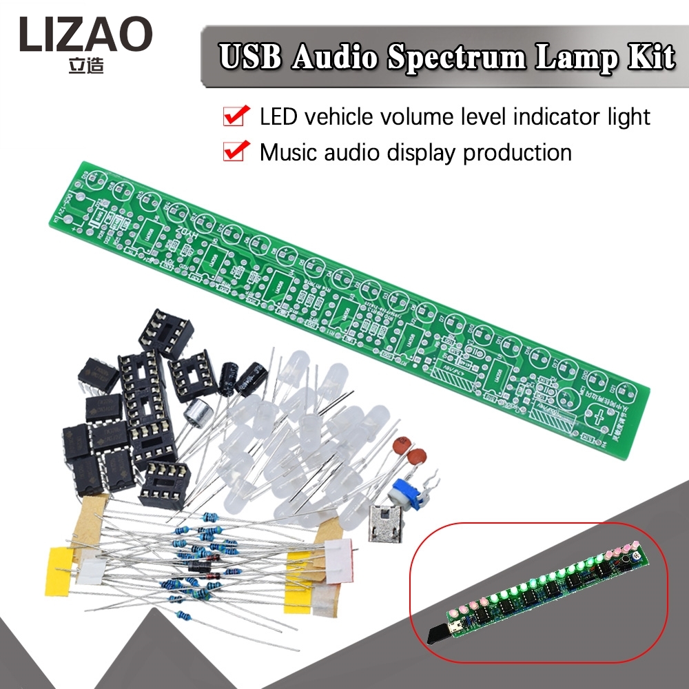 USB Audio Spectrum Lamp DIY Ki - Audio Music Visualizer Free のレビューと価格