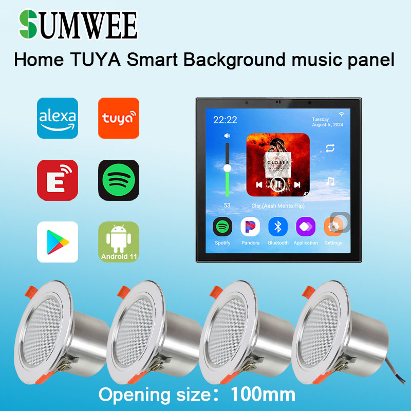 4 Inch Android 11 Tuya Smart H - Audio Music For Background のレビューと価格