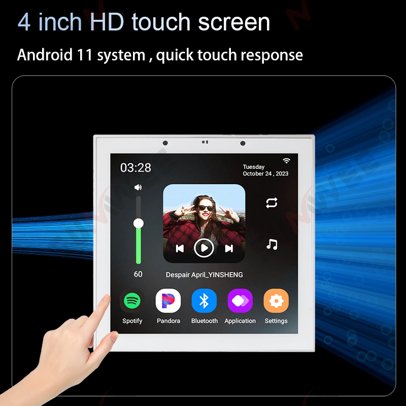4 Inch Android 11 Tuya Smart H - Audio Music For Background のレビューと価格