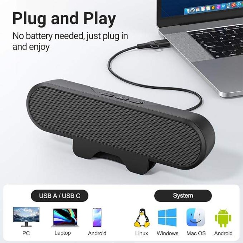 Portable Clip-on USB Soundbar  - Audio Music Online のレビューと価格