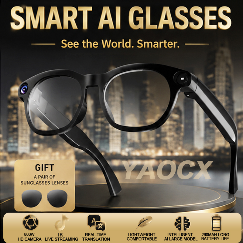 NEW CY03 Smart Glasses 800W HD - Audio Music Online のレビューと価格