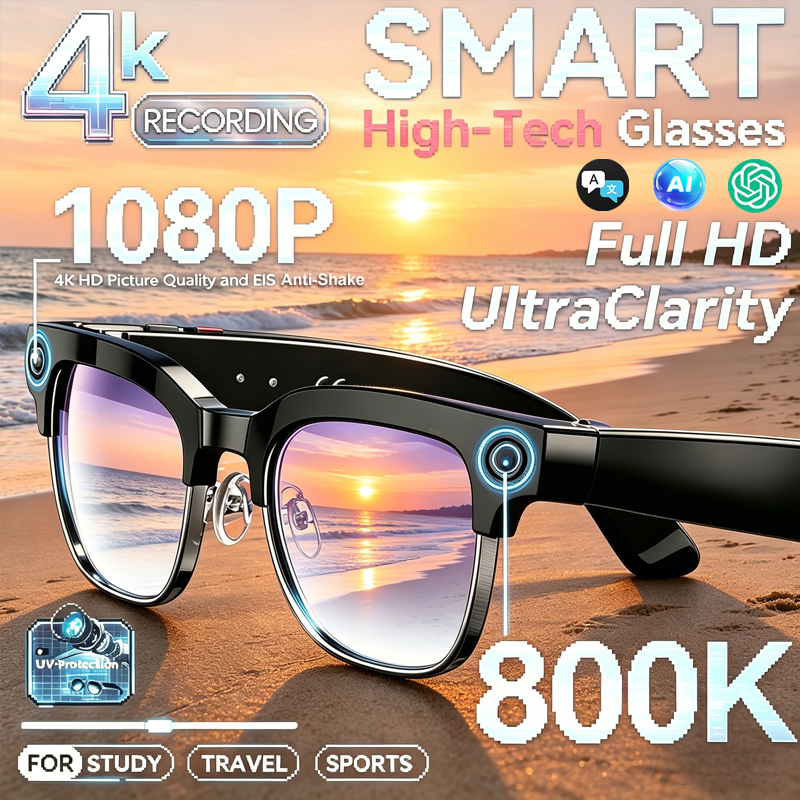 Smart Camera Glasses Photo and - Audio Music Recognition のレビューと価格