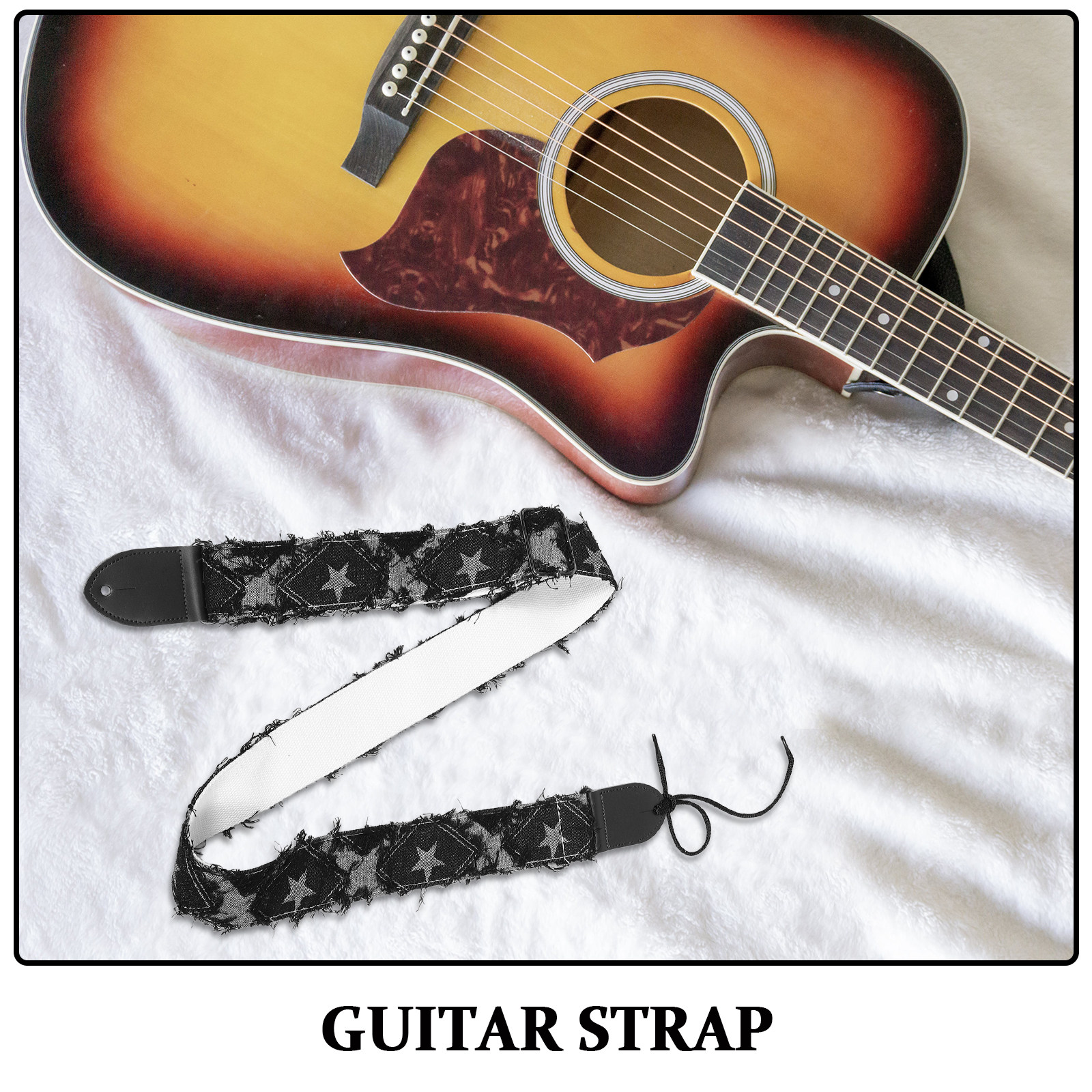 Thick Black Padded Guitar Stra - Guitar Strap Padded のレビューと価格