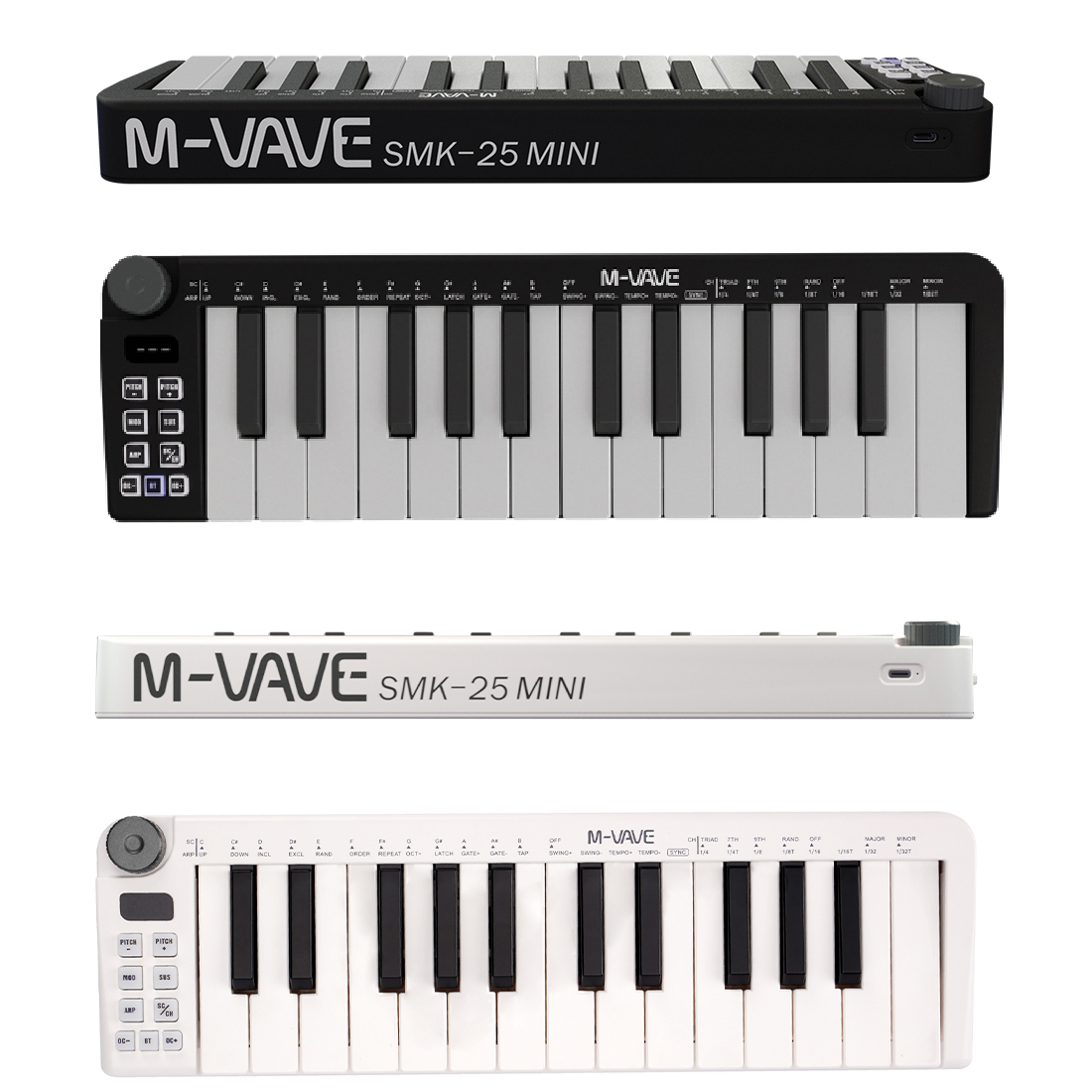 M-VAVE-Mini Teclado MIDI Recar - Midi Controller Pad のレビューと価格