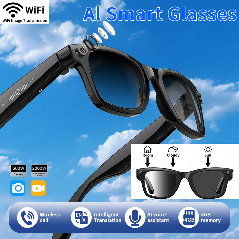 New Upgrade Smart Glasses 5MP  - Audio Music Recognition のレビューと価格
