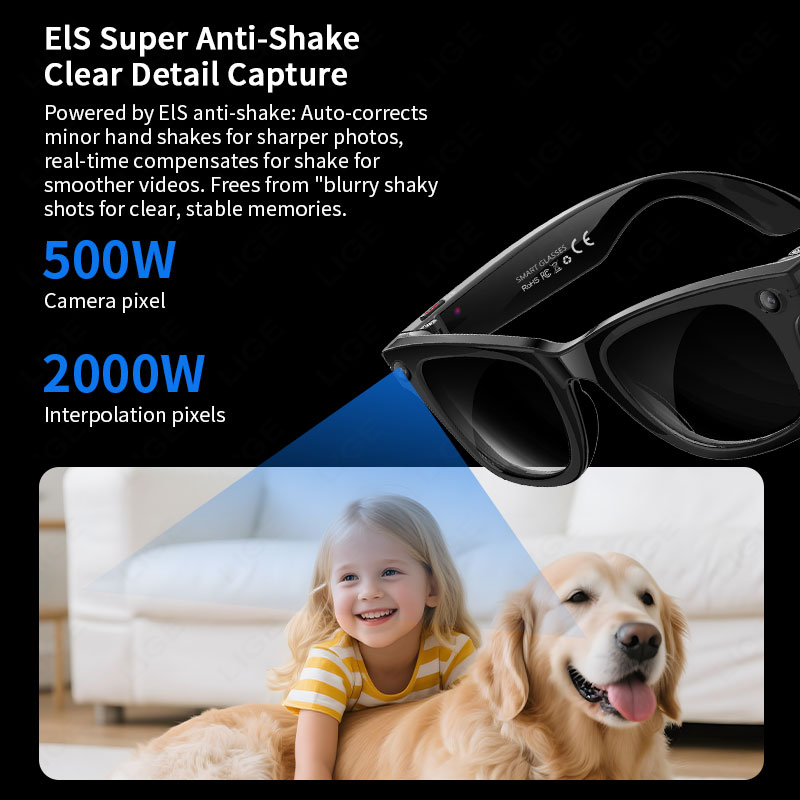 New Upgrade Smart Glasses 5MP  - Audio Music Recognition のレビューと価格