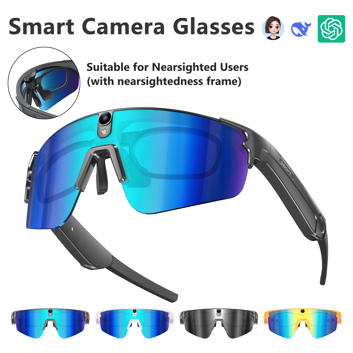 L805 AI Smart Glasses With 800 - Audio Music Bluetooth のレビューと価格