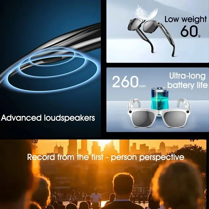 Lenovo 8K Vision AI Eyeglasses - Audio Music Bluetooth のレビューと価格