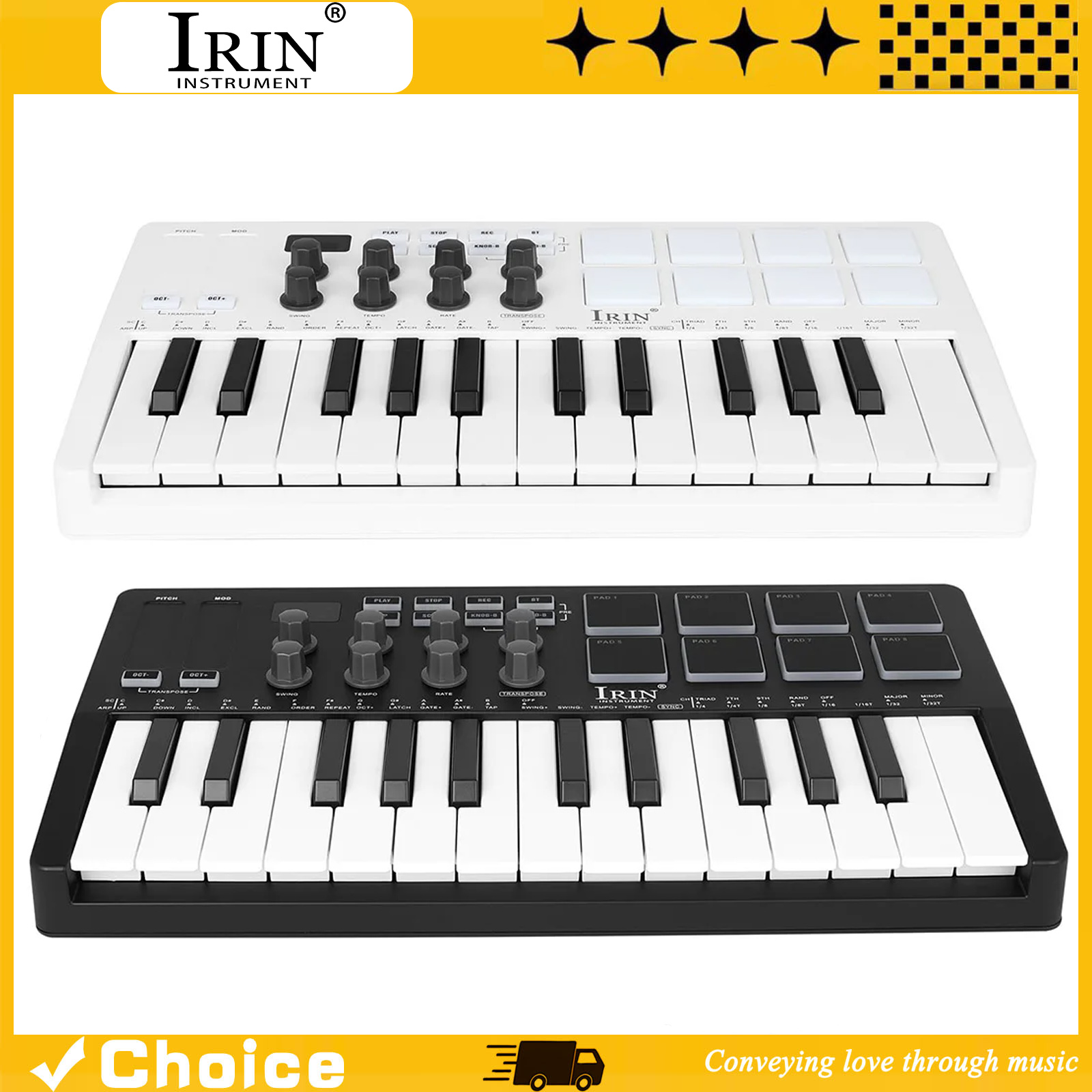 SMK-25  Portable Keyboard MIDI - Midi Controller Pad のレビューと価格