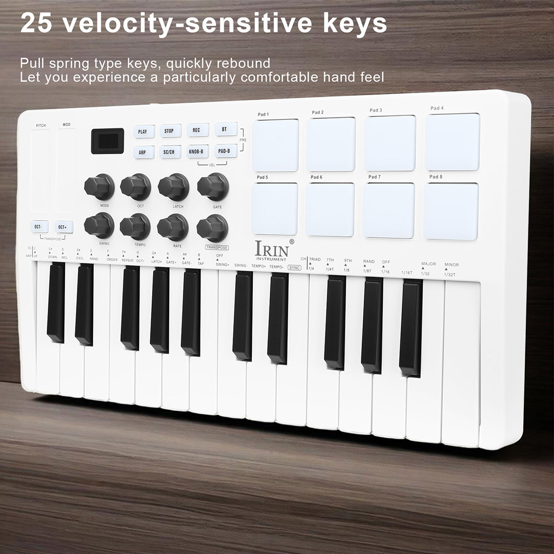 SMK-25  Portable Keyboard MIDI - Midi Controller Pad のレビューと価格