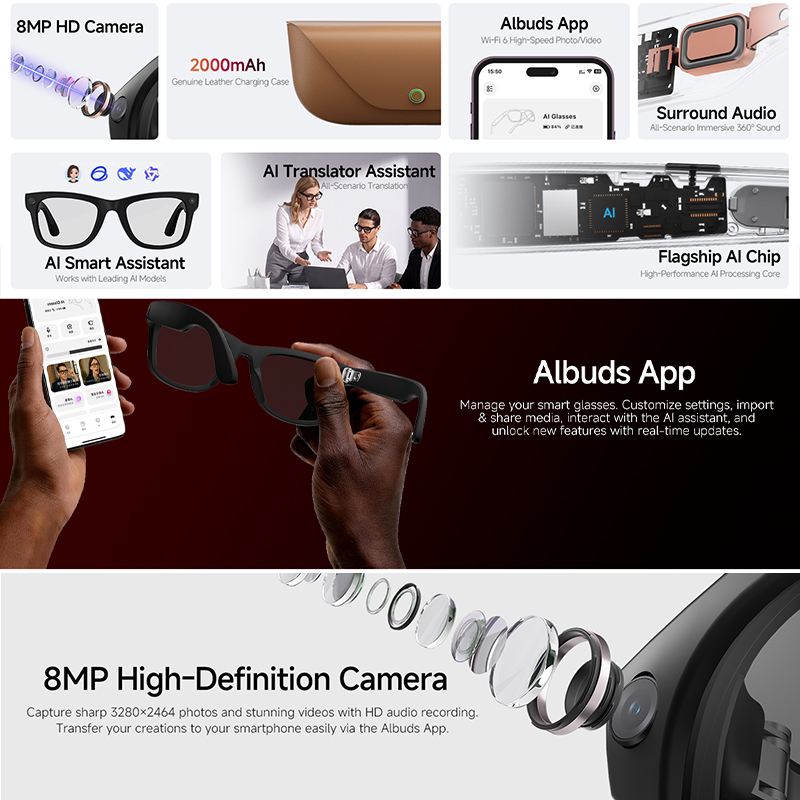 New Smart Glasses Intelligent  - Audio Music Recognition のレビューと価格