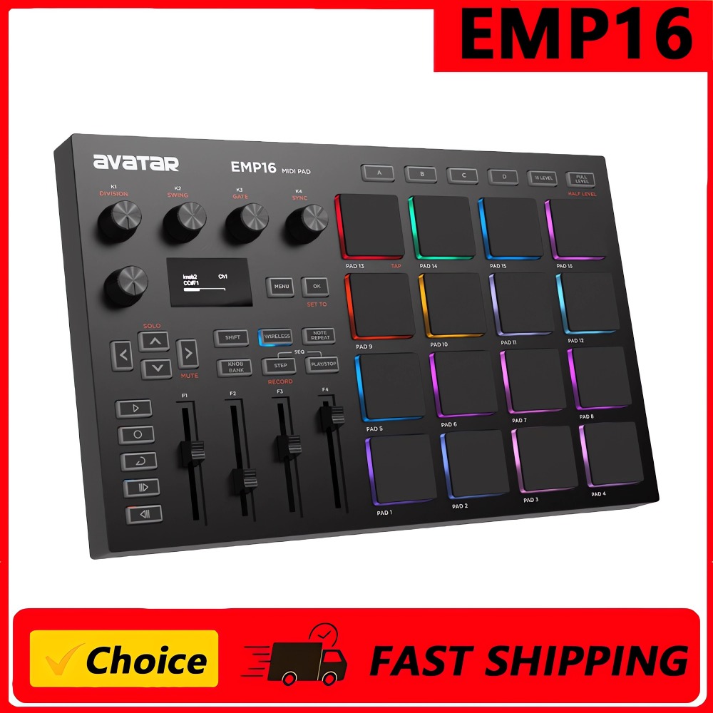 EMP16 MIDI Pad Controller Beat - Midi Controller Pad のレビューと価格