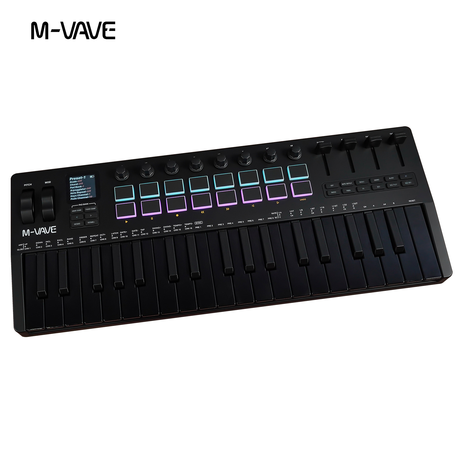 M-VAVE SMK-37 PRO 37-Key USB M - Midi Controller Pad のレビューと価格