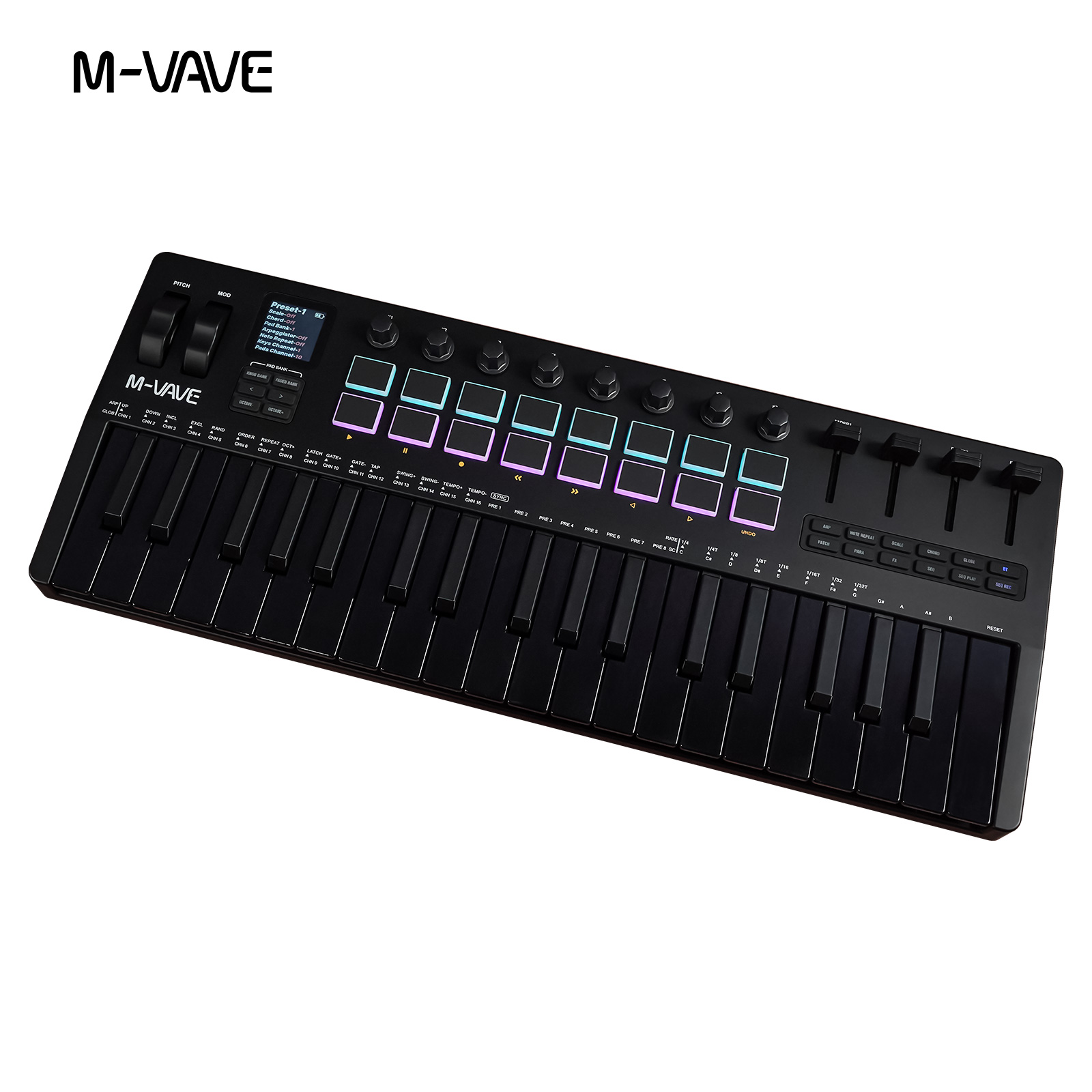 M-VAVE SMK-37 PRO 37-Key USB M - Midi Controller Pad のレビューと価格
