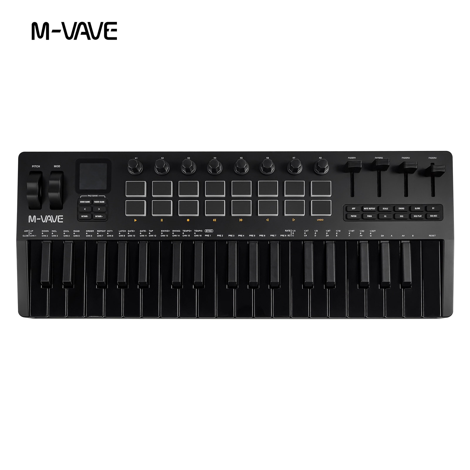 M-VAVE SMK-37 PRO 37-Key USB M - Midi Controller Pad のレビューと価格