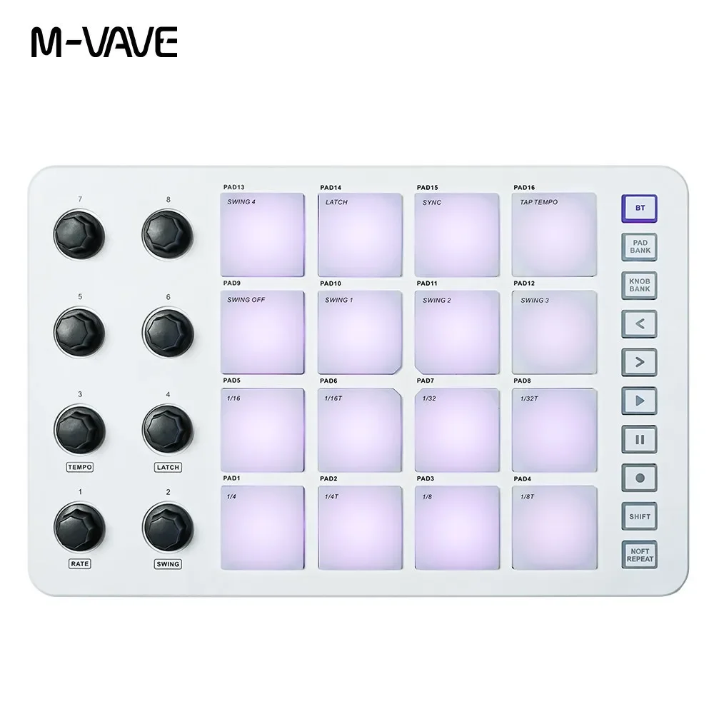 M-VAVE SMC-PAD Launch Pad USB- - Midi Controller Pad のレビューと価格