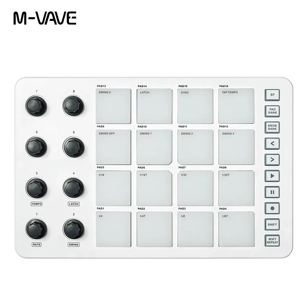 M-VAVE SMC-PAD Launch Pad USB- - Midi Controller Pad のレビューと価格
