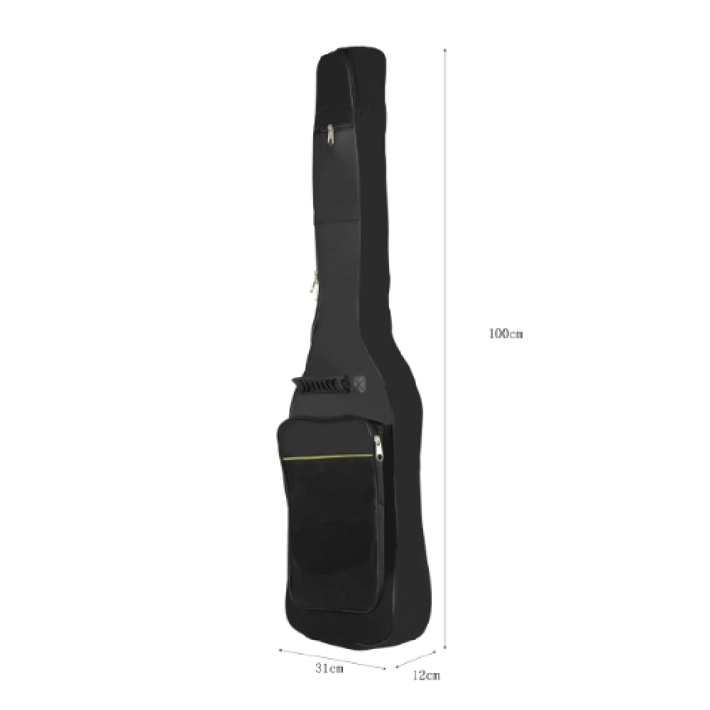 Black Electric Guitar Gig Bag  - Guitar Strap Padded のレビューと価格