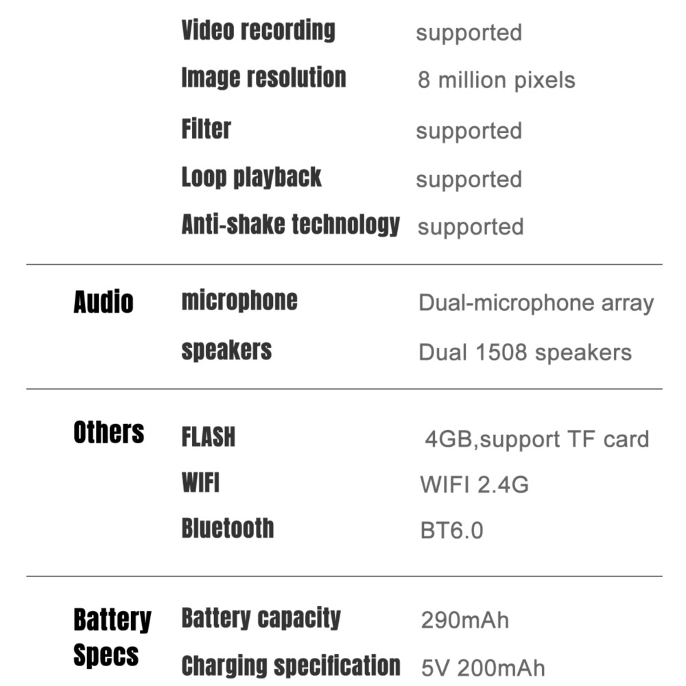 AI Smart Glasses for Camera Vi - Audio Music Recognition のレビューと価格