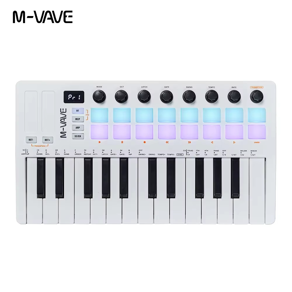 M-VAVE SMK-25 II White 25-key  - Midi Controller Pad のレビューと価格