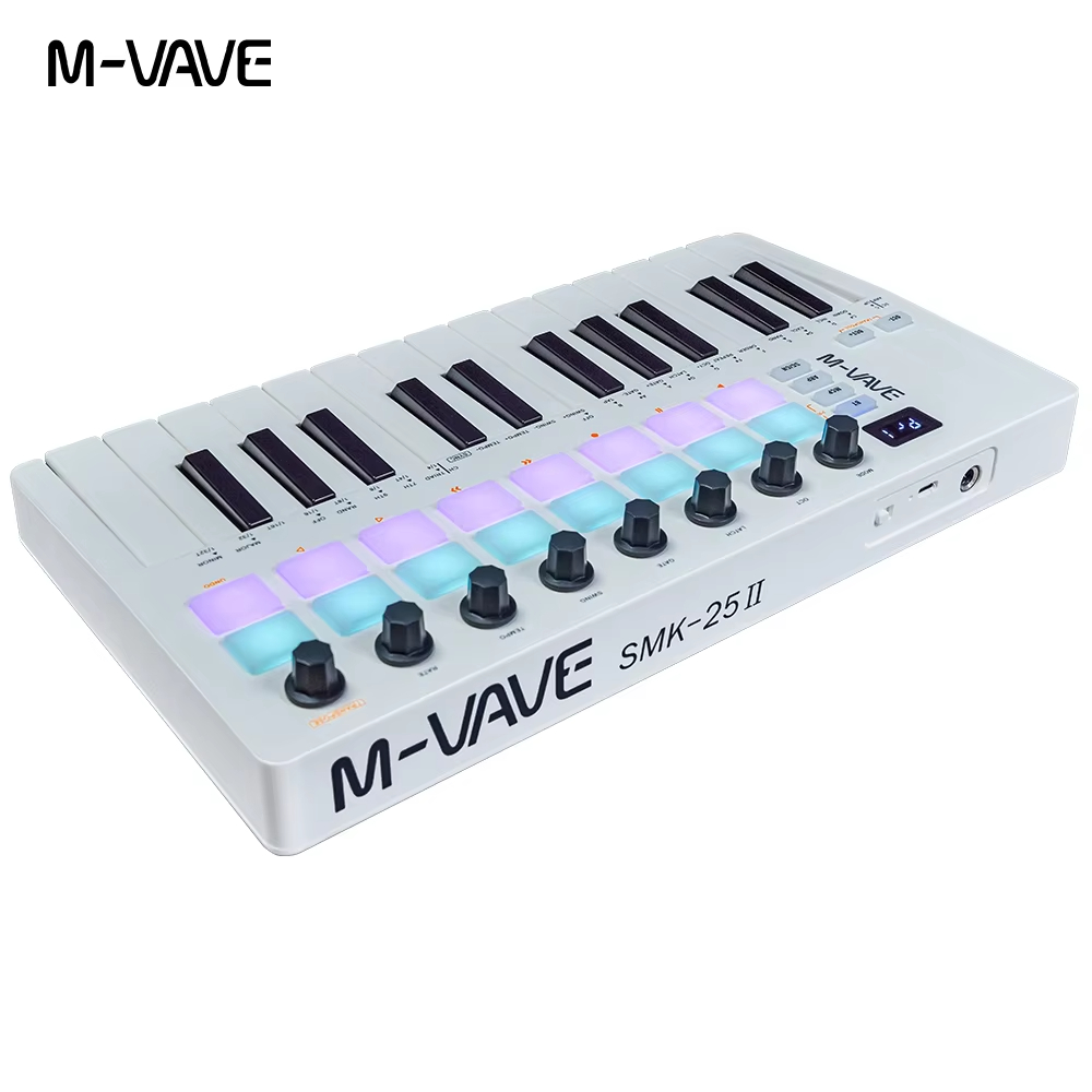 M-VAVE SMK-25 II White 25-key  - Midi Controller Pad のレビューと価格