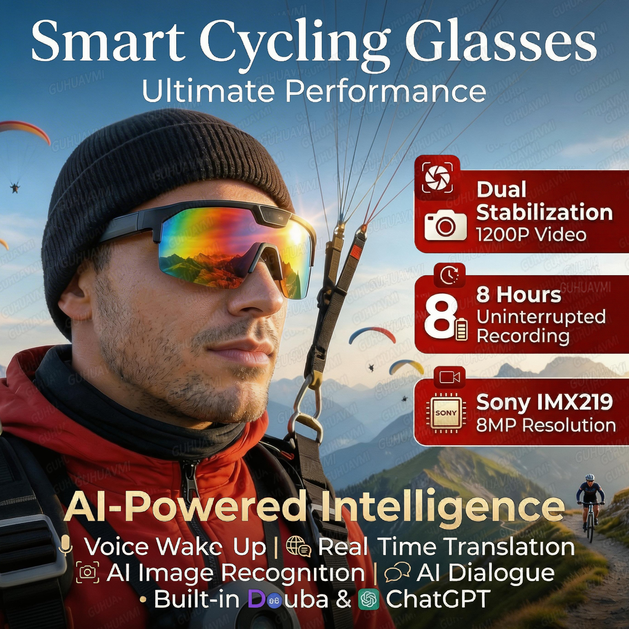2026 New AI Smart Sports Glass - Audio Music Arabic のレビューと価格