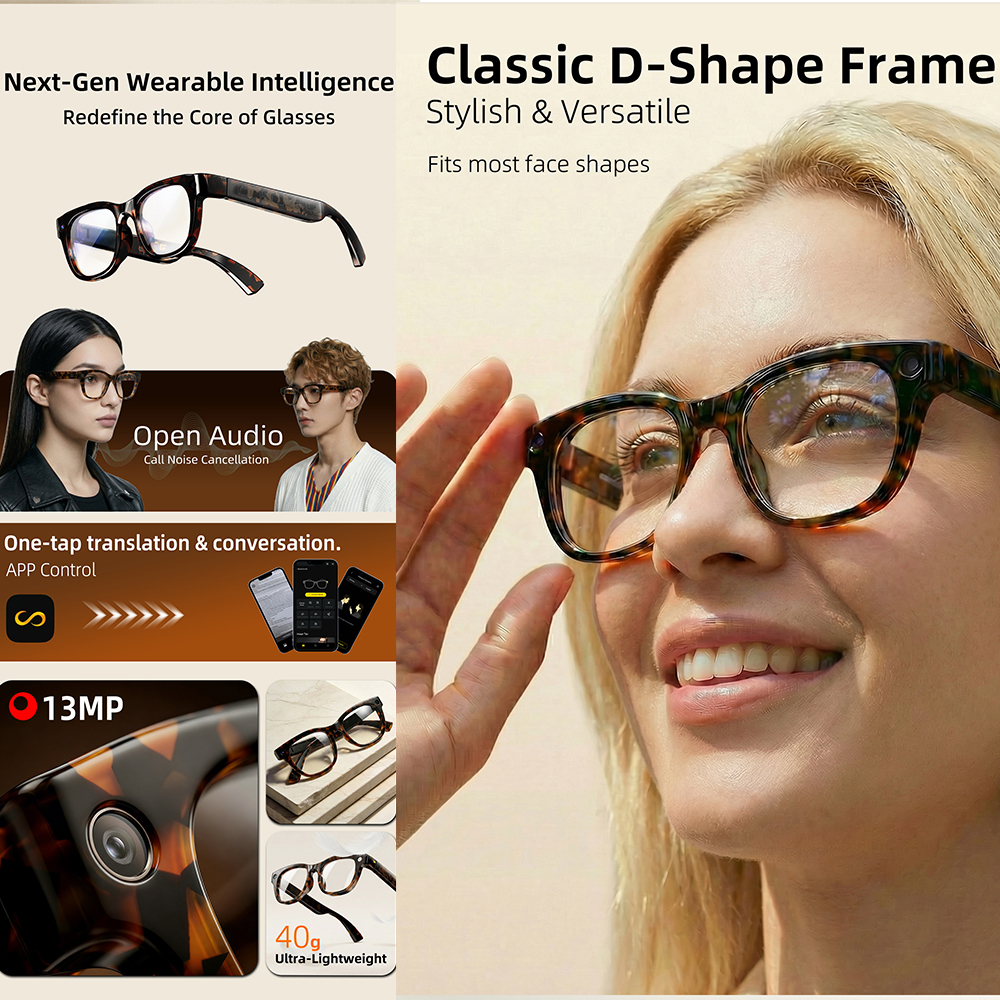G600 Pro AI Smart Glasses 13MP - Audio Music Bluetooth のレビューと価格