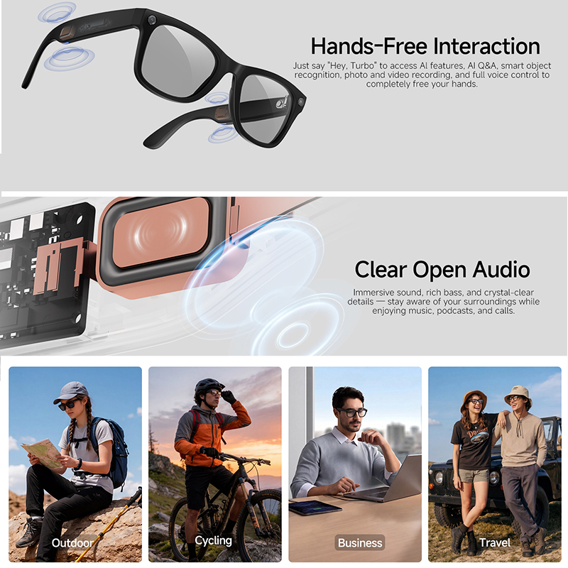 2026 New AI Smart Glasses 8MP  - Audio Music Arabic のレビューと価格