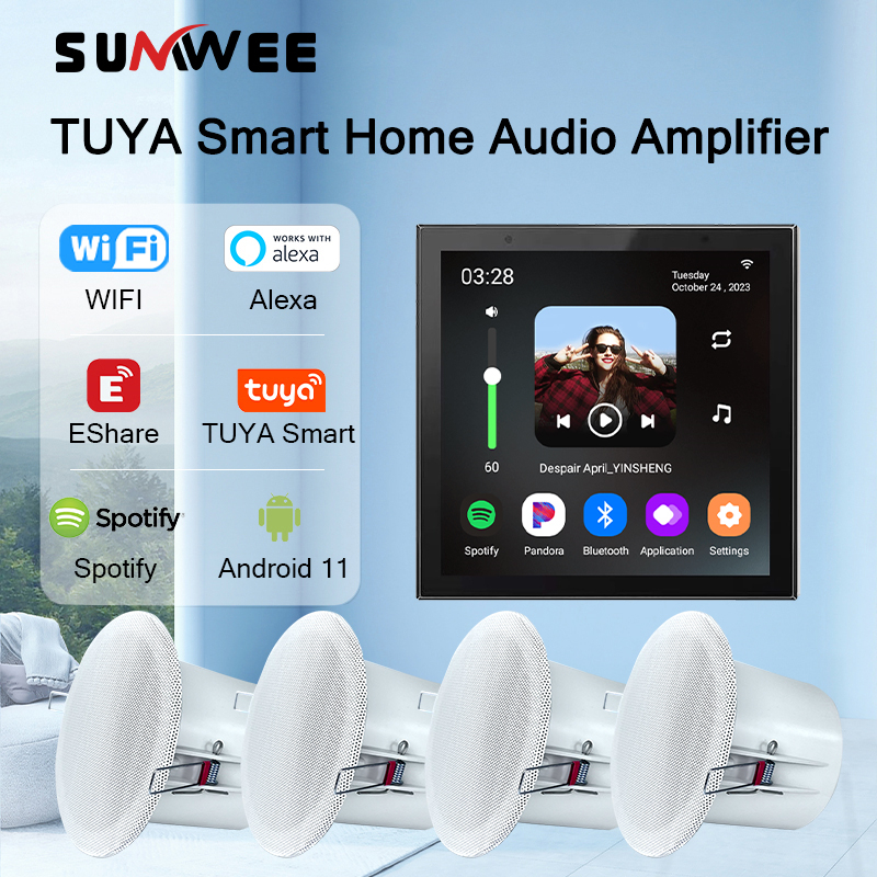 TUYA Smart Home 4 Inch Android - Audio Music For Background のレビューと価格