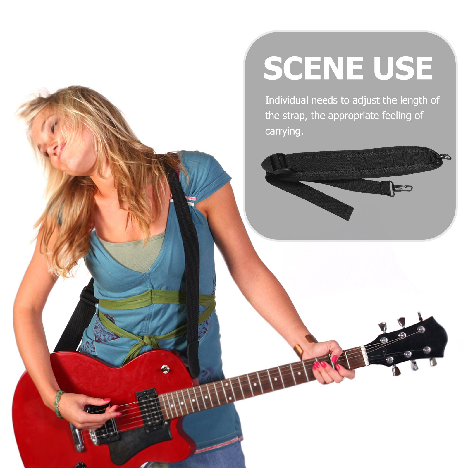 2Pcs Comfortable Adjustable Pa - Guitar Strap Padded のレビューと価格