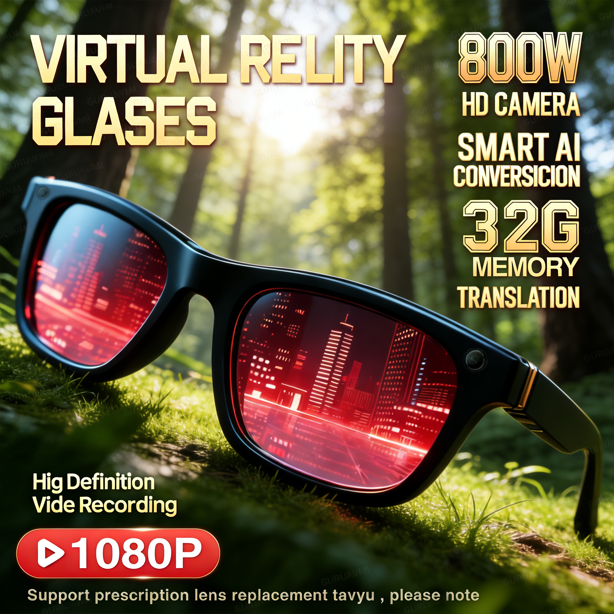 2026 New AI Smart Glasses with - Audio Music Bluetooth のレビューと価格