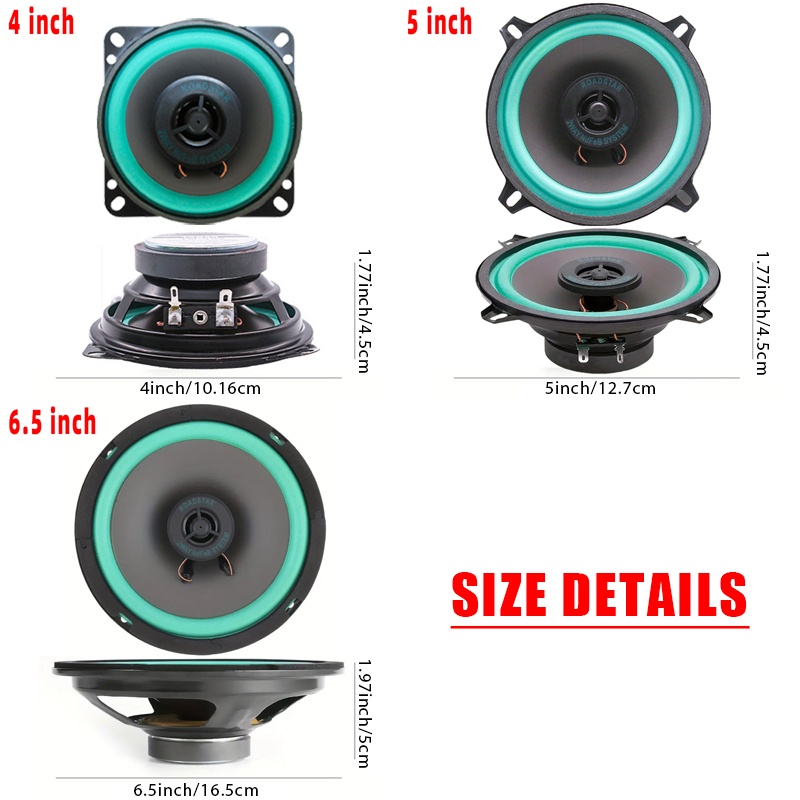 2PCS 4/5/6.5Inch Car Coaxial S - Audio Universal Music のレビューと価格