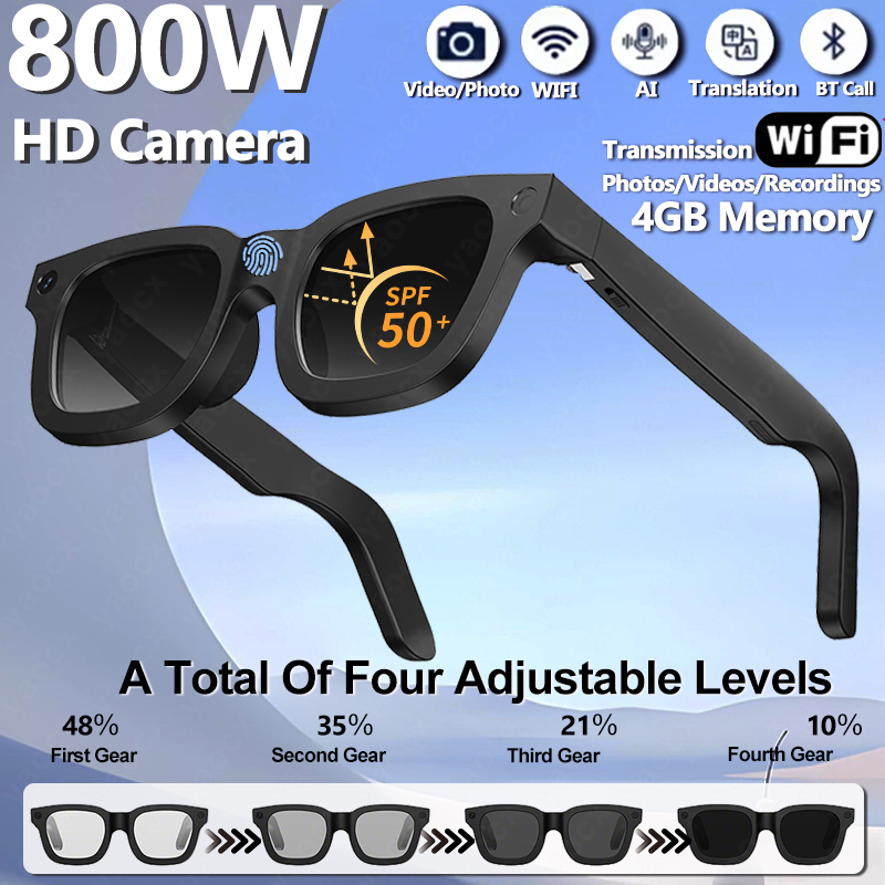 New AI Smart Glasses 800W Came - Audio Music Recognition のレビューと価格