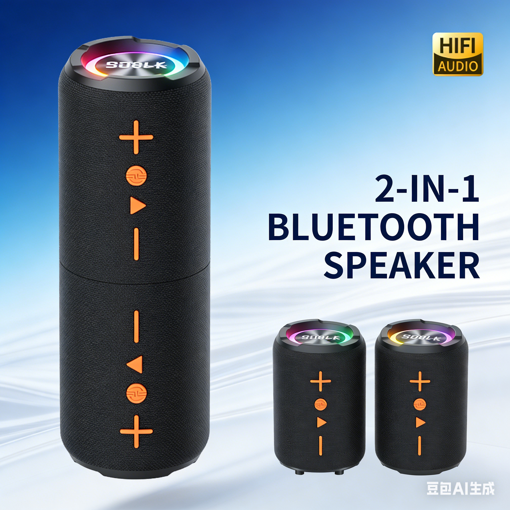 2-in-1 Separable Bluetooth Spe - Audio Music Separate のレビューと価格