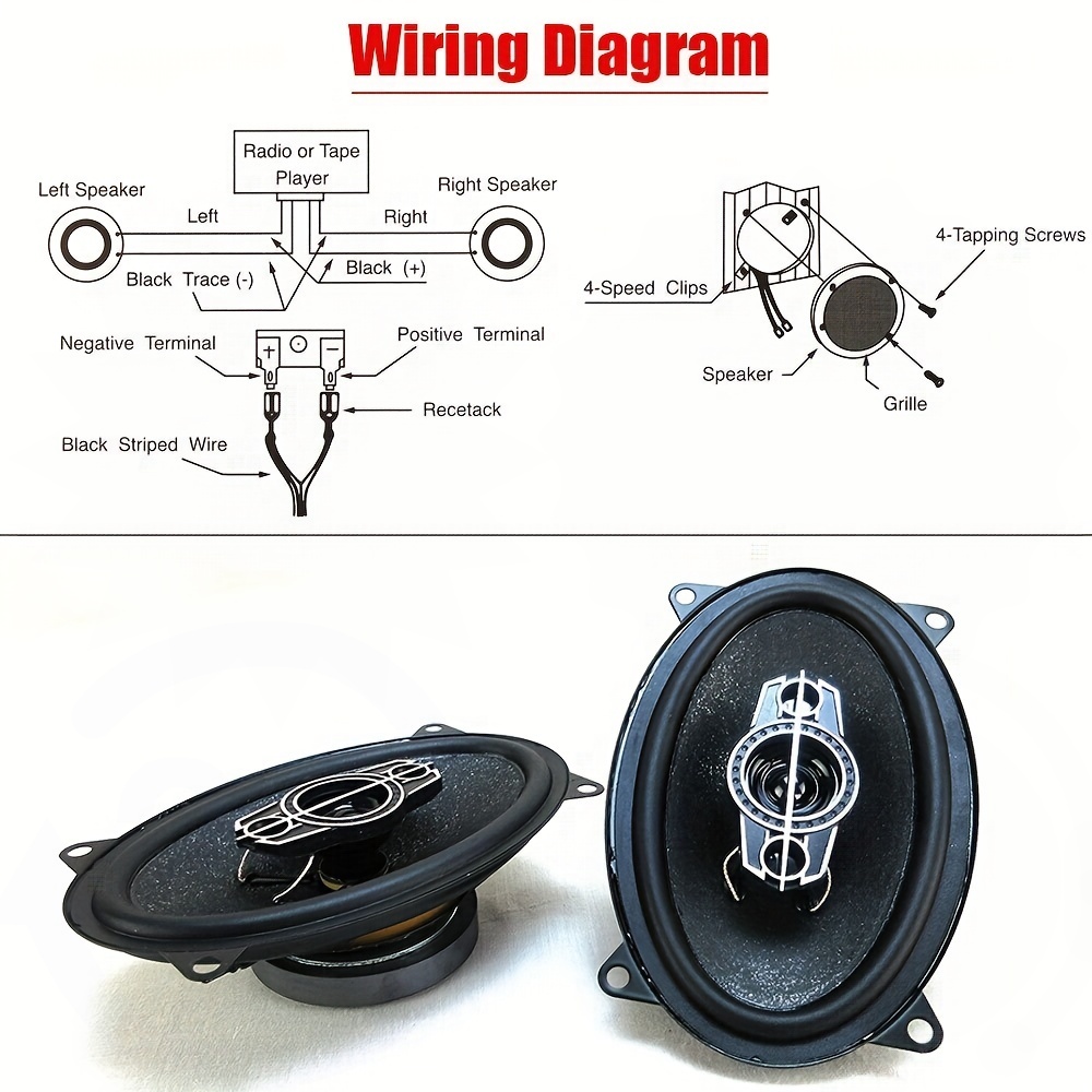 2 Pcs 4 inch 6 inch 320W 4-Way - Audio Universal Music のレビューと価格
