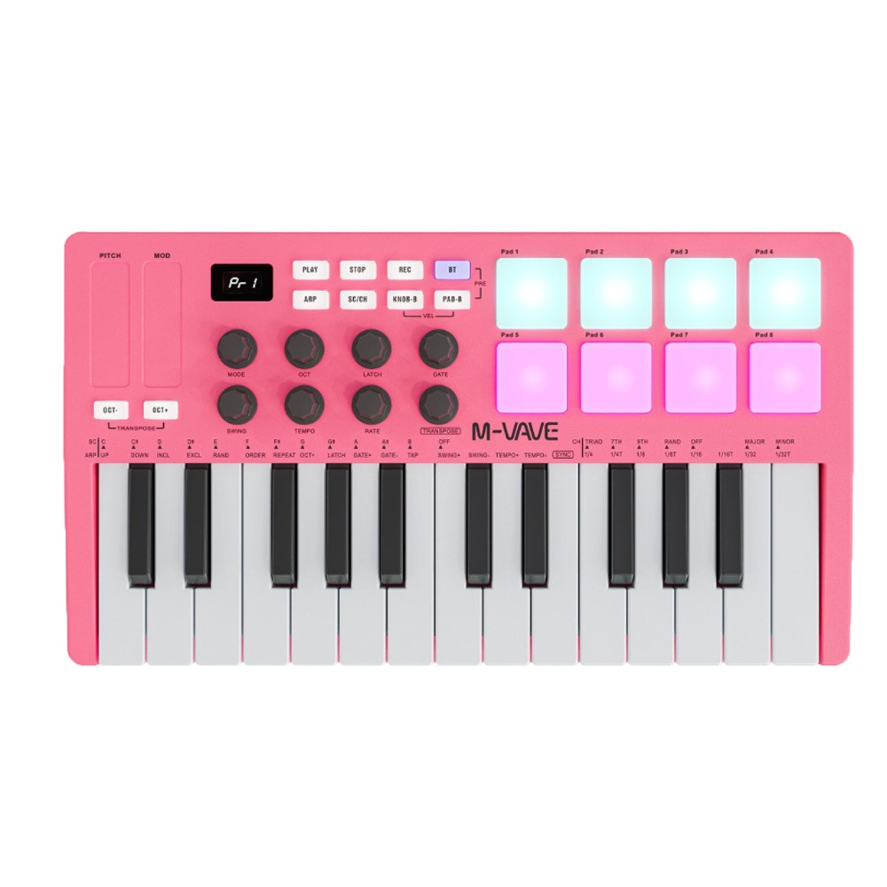 M-VAVE MIDI 25-Key USB MIDI Ke - Midi Controller Pad のレビューと価格