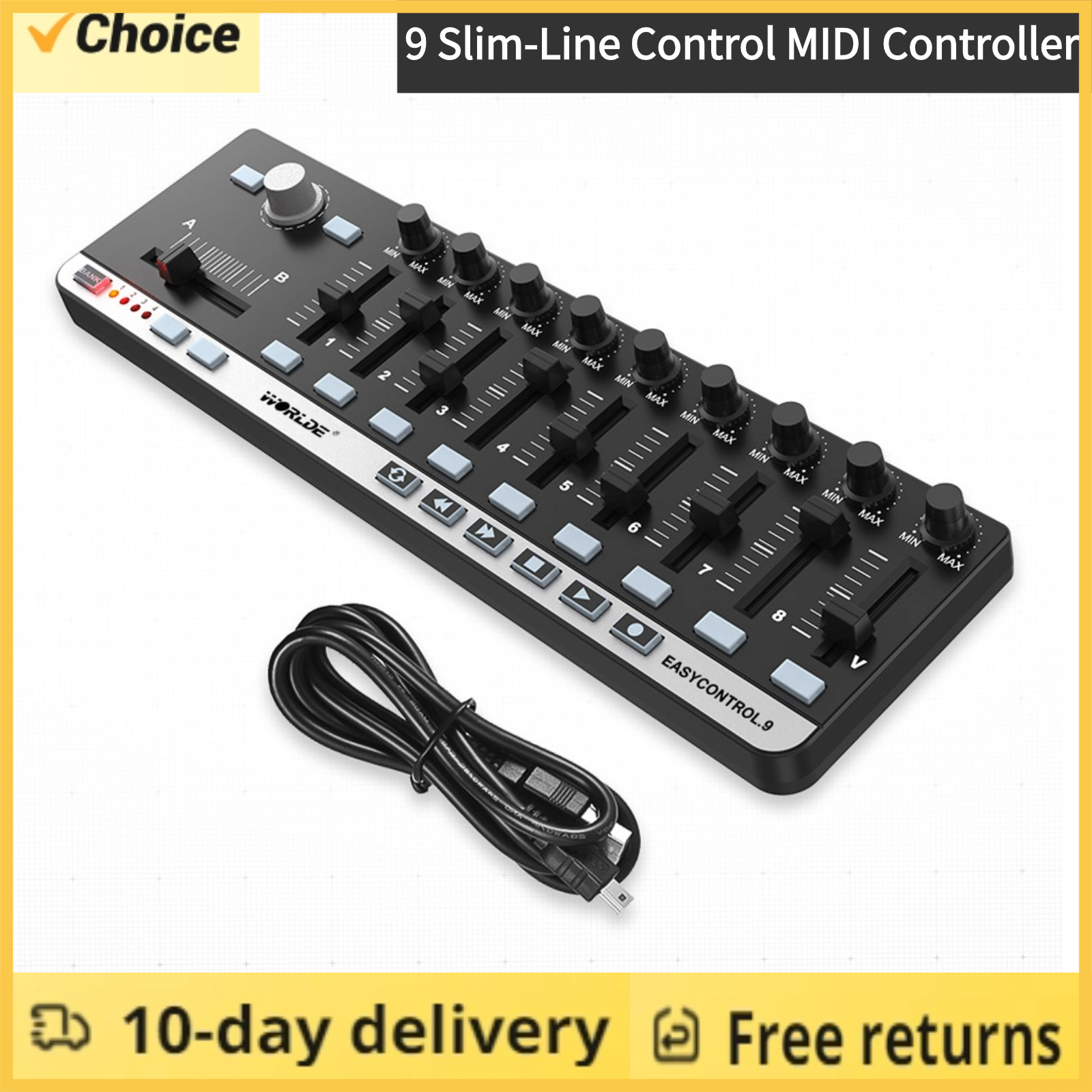 Worlde MIDI Controller EasyCon - Midi Controller Pad のレビューと価格