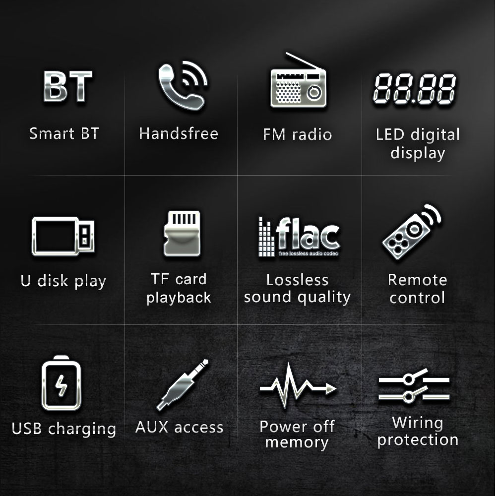 Car Radio 1Din Car MP3 Bluetoo - Audio Universal Music のレビューと価格