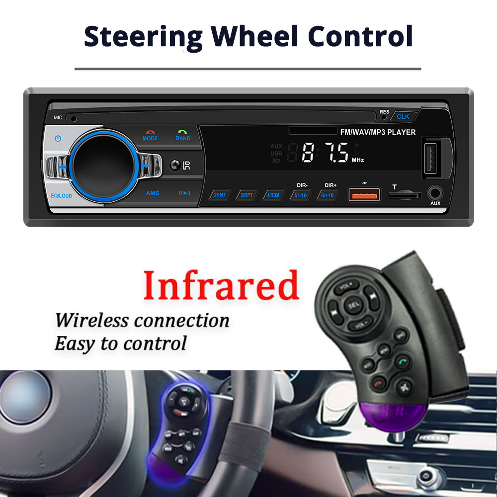 Car Radio 1Din Car MP3 Bluetoo - Audio Universal Music のレビューと価格