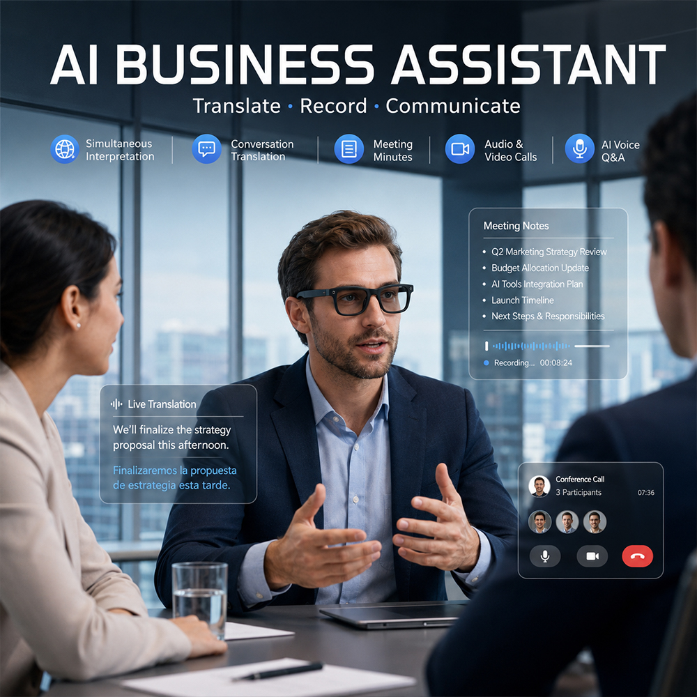 AI Smart Glasses 800W Camera A - Audio Music Recognition のレビューと価格