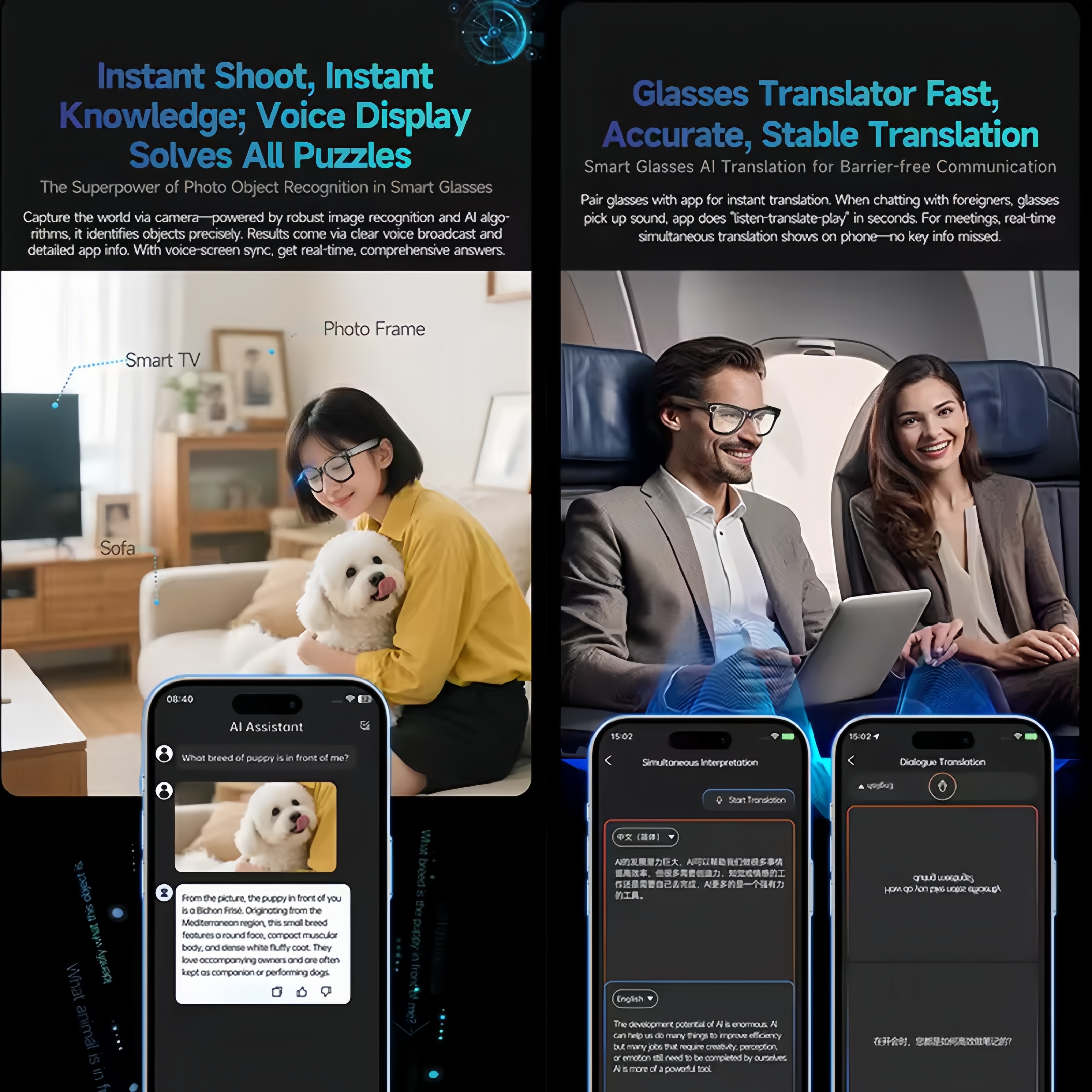 AI Smart Glasses with Camera 4 - Audio Music Recognition のレビューと価格
