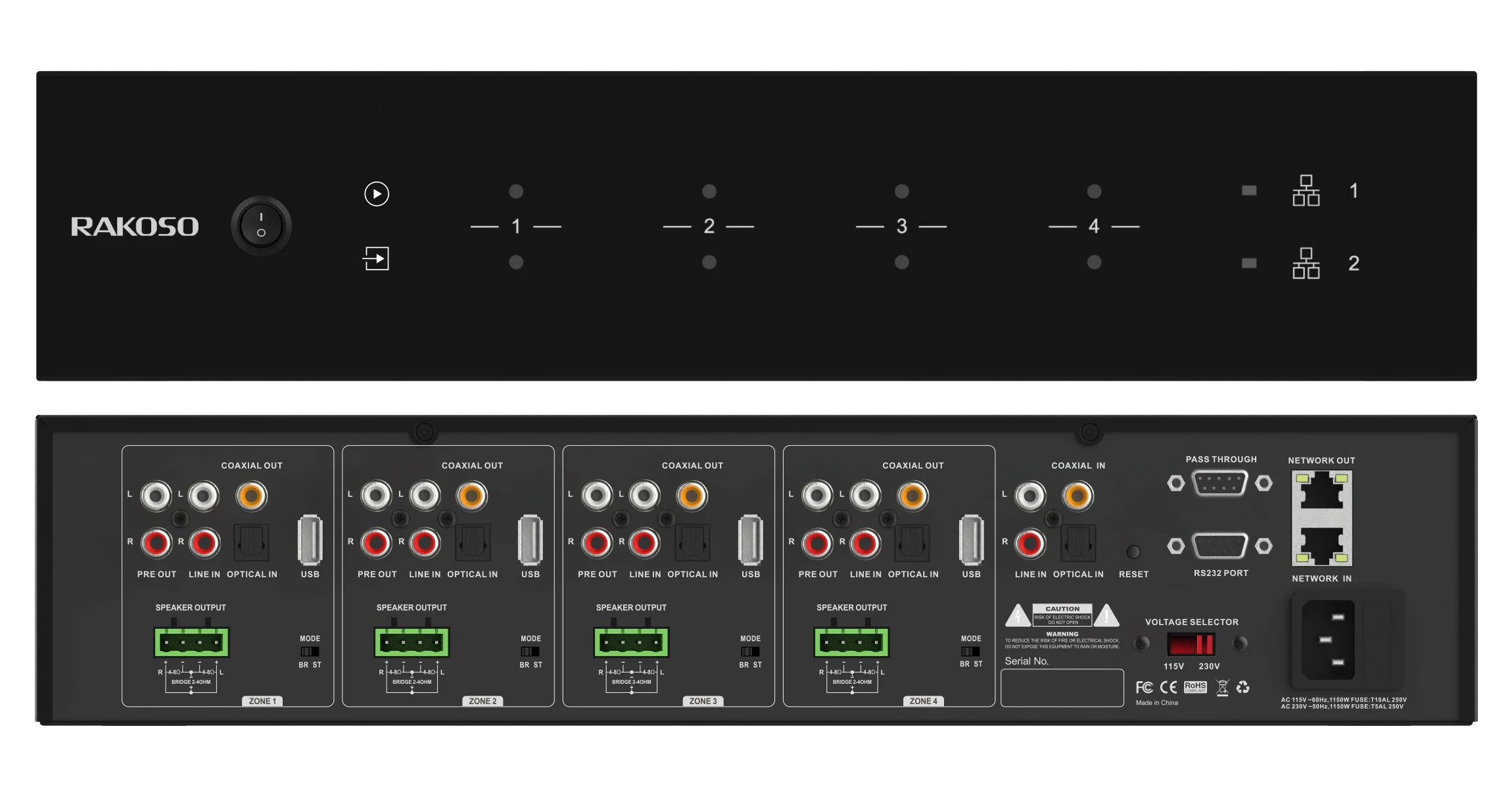 HA400 4 Zone Amplifier 4CH Dig - Audio Music Online のレビューと価格