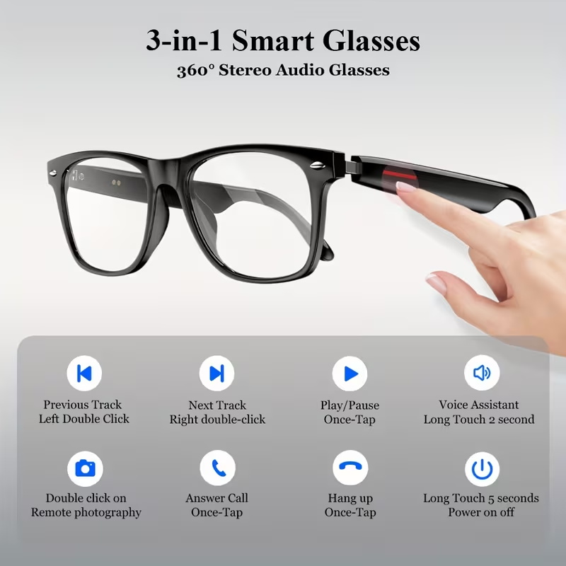 KOIPSSE Smart Glasses for Adul - Audio Music Bluetooth のレビューと価格