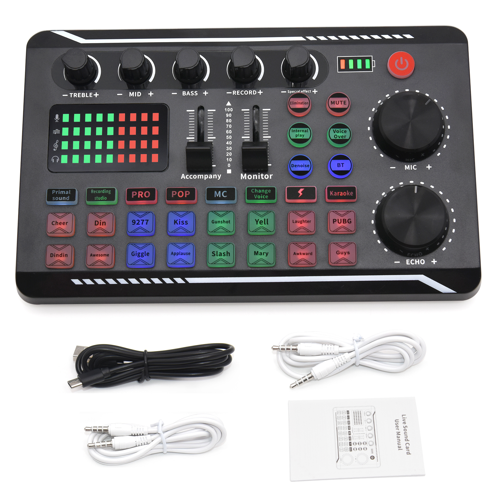 F998 Live Sound Card With DJ M - Midi Controller Pad のレビューと価格