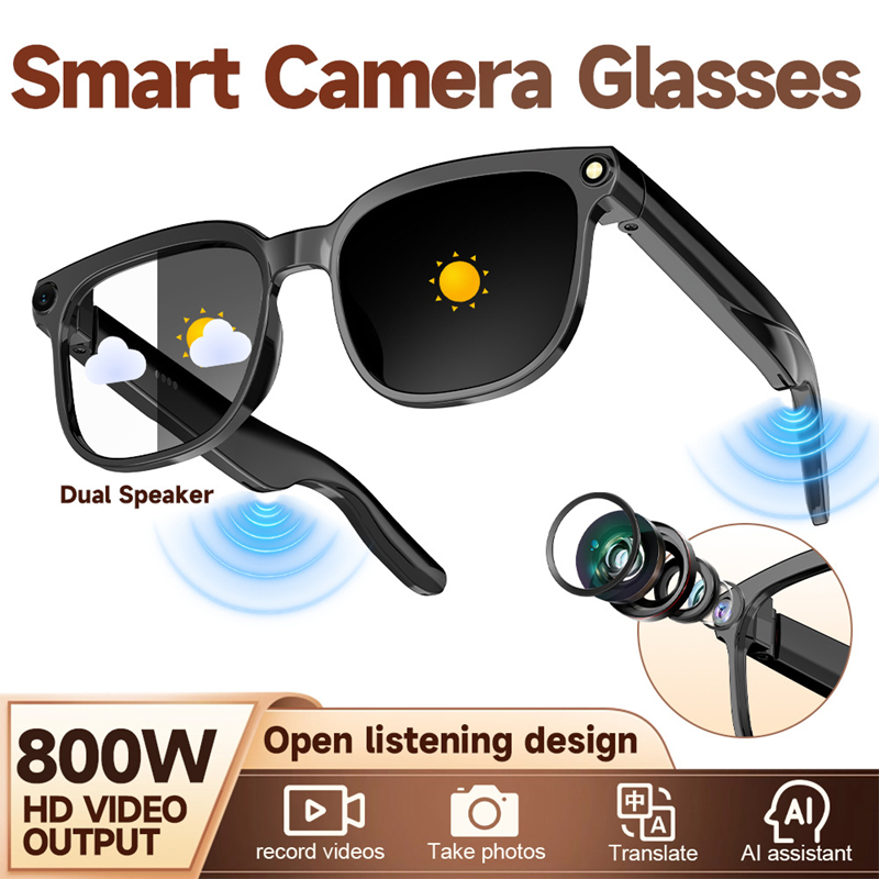 AI Smart Glasses with Camera 4 - Audio Music Recognition のレビューと価格