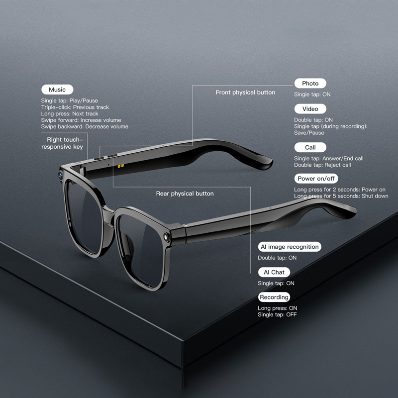 AI Smart Glasses with Camera 4 - Audio Music Recognition のレビューと価格